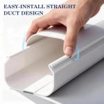 LyPrem 16Ft Mini Split Line Set Cover 3" PVC Line Cover Kit for Mini Split and Central Air Conditioner & Heat Pump