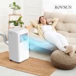 ROVSUN WiFi Enabled Smart 10000 BTU Portable Air Conditioner with Remote & APP Control, 3-in-1 Cooler, Dehumidifier & Fan, Powerful Room Mobile AC Unit with Rolling Wheels & Easy Installation Kit