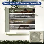 LyPrem 16Ft Mini Split Line Set Cover 3" PVC Line Cover Kit for Mini Split and Central Air Conditioner & Heat Pump