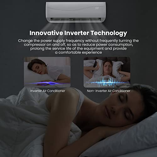 COSTWAY 12000BTU Mini Split AC with Heater