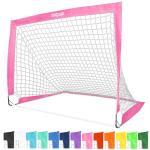 GoSports Portable Soccer Goal for Kids - Pink
