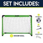 Franklin Sports 3' Neon Green Soccer Goal Set