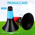 12 Pack Flexible Agility Training Cones with Bag