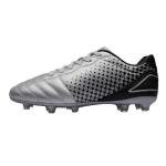 Men's Silver/Black Firm Ground Soccer Cleats Size 6.5W