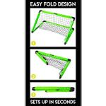 Franklin Sports 3' Neon Green Soccer Goal Set