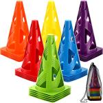 30 Pack Agility Training Cones with Carry Bag