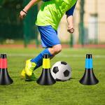 12 Pack Flexible Agility Training Cones with Bag