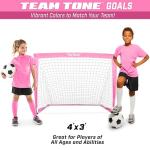 GoSports Portable Soccer Goal for Kids - Pink