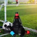 12 Pack Flexible Agility Training Cones with Bag