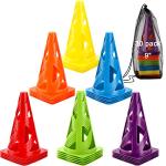 30 Pack Agility Training Cones with Carry Bag