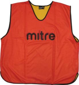Mitre Reversible Soccer Training Bib Red/Yellow