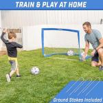 GoSports 4x3 ft Portable Soccer Goal for Kids