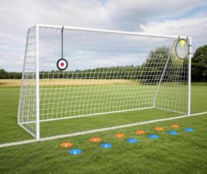 Backyard Soccer Goal with Target and 12 Cones