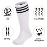 Zando Knee High Soccer Socks for Kids