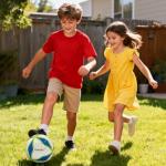 Aoneky Size 3 Kids Soccer Ball with Pump