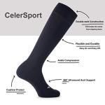 CelerSport 2 Pack Over-the-Calf Sports Socks