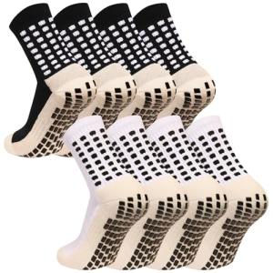 Men's Anti-Slip Grip Soccer Socks with Pads