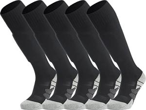 Youth Knee High Soccer Socks - 5 Pairs