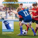 Kids Striped Knee High Soccer Socks - 3 Pairs