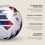 Wilson NCAA Vivido Size 5 Soccer Ball