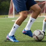 Cross Grip Soccer Socks with Bible Verse – 4 Pairs