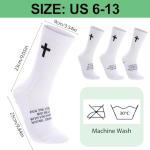 Cross Grip Soccer Socks with Bible Verse – 4 Pairs