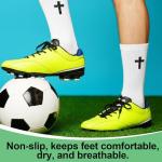 Cross Grip Soccer Socks with Bible Verse – 4 Pairs