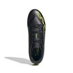 Adidas F50 Club Turf Shoes, Black/Lucent Lemon, 11.5