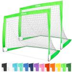 GoSports Portable Soccer Goals for Kids - Set of 2