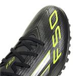 Adidas F50 Club Turf Shoes, Black/Lucent Lemon, 11.5