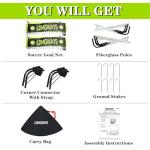 Portable 4x3 ft Backyard Soccer Goal Set