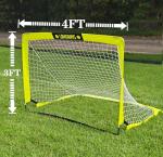 Portable 4x3 ft Backyard Soccer Goal with Stakes