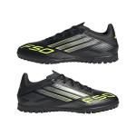Adidas F50 Club Turf Shoes, Black/Lucent Lemon, 11.5