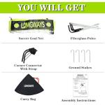 Portable 4x3 ft Backyard Soccer Goal with Stakes