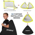 2 Pack Pop Up Soccer Goal Set for Kids