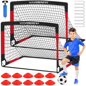 Backyard Kids Soccer Goals Set with Ball and Cones
