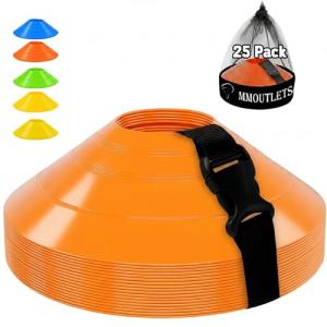 Pro-Grade Soccer Training Cones Set with Bag
