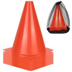 12-Pack 7-Inch Soccer Training Cones