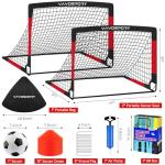 Backyard Kids Soccer Goals Set with Ball and Cones