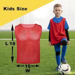 Athlova Kids Scrimmage Vests - 12 Pack Red & Blue