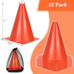12-Pack 7-Inch Soccer Training Cones