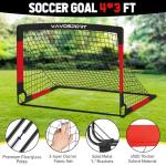 Backyard Kids Soccer Goals Set with Ball and Cones