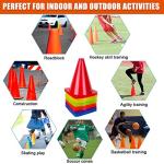 7-Inch Soccer Cones - 24 Pack for Training