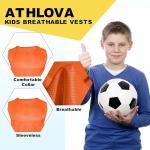 Athlova Kids Scrimmage Vests - 12 Pack Red & Blue