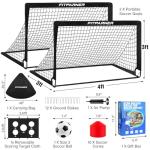 Kids 4x3 ft Soccer Goals with Training Set