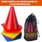 7-Inch Soccer Cones - 24 Pack for Training