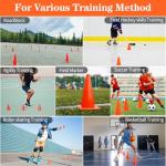 12-Pack 7-Inch Soccer Training Cones