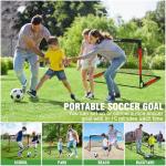 Backyard Kids Soccer Goals Set with Ball and Cones