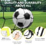 6x4ft Portable Soccer Goal Set with Gear