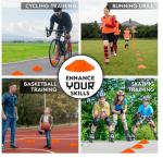 Pro-Grade Soccer Training Cones Set with Bag